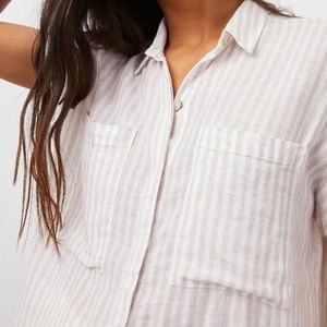 Rails Cito Shirt in Dune Stripe NWT Size Medium